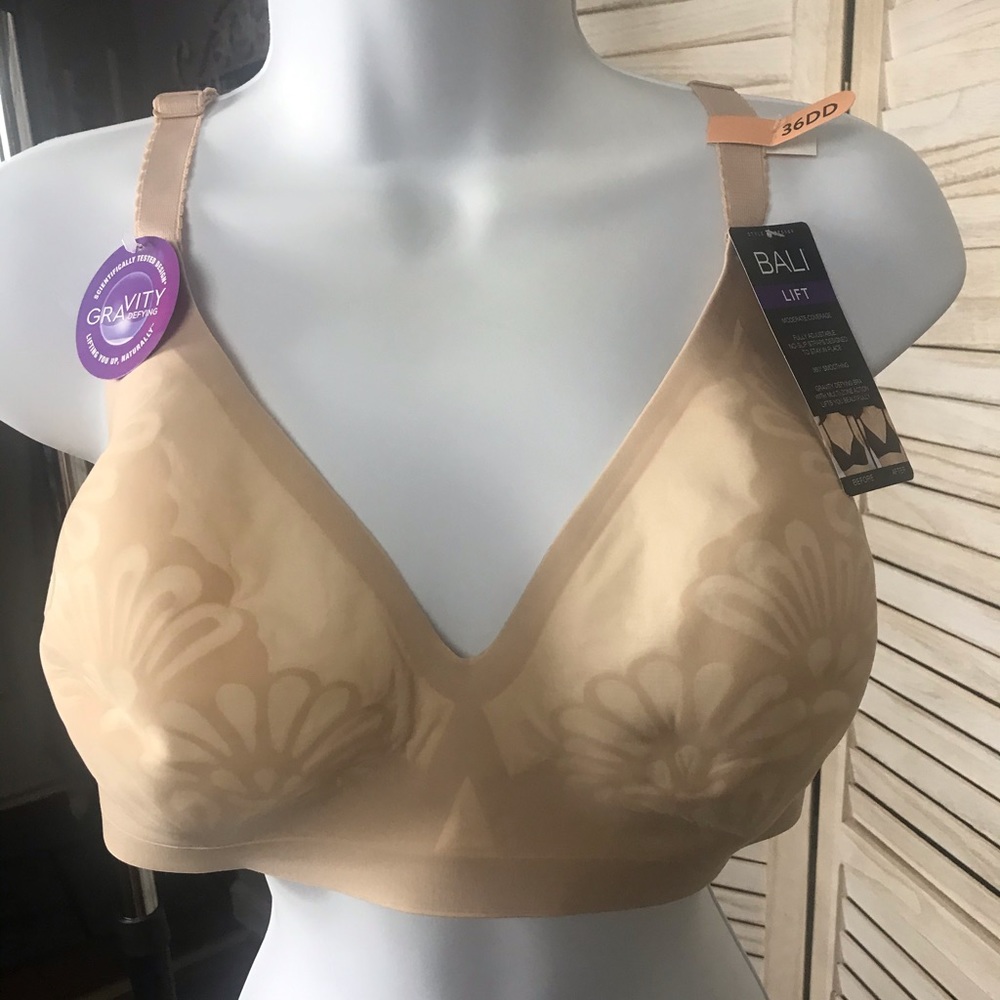 Bali Bra 36DD Beauty Lift Gravity Defying Wireless